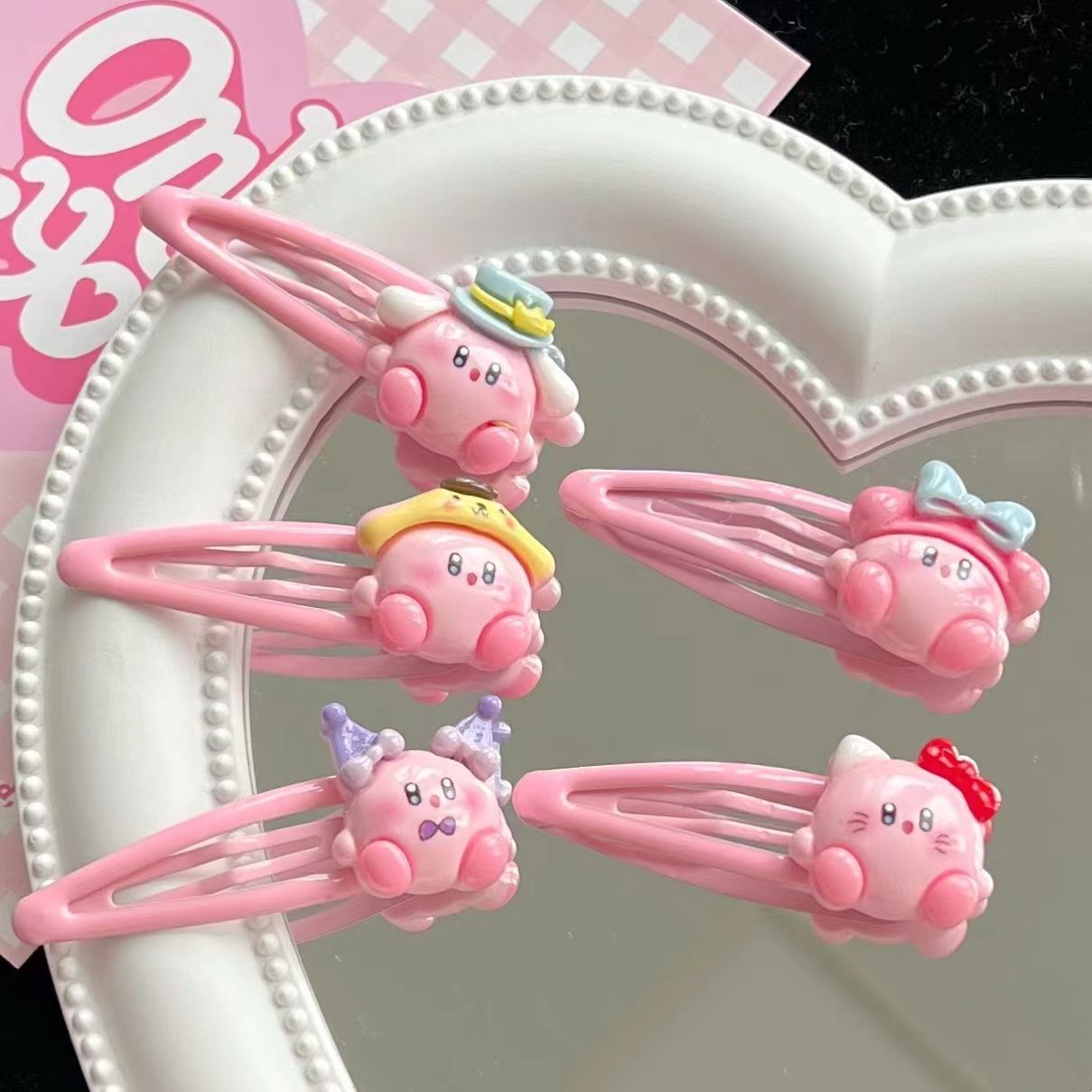 Tech Hair Accessories - 1-10 قطع مشبك شعر كيربي لطيف،