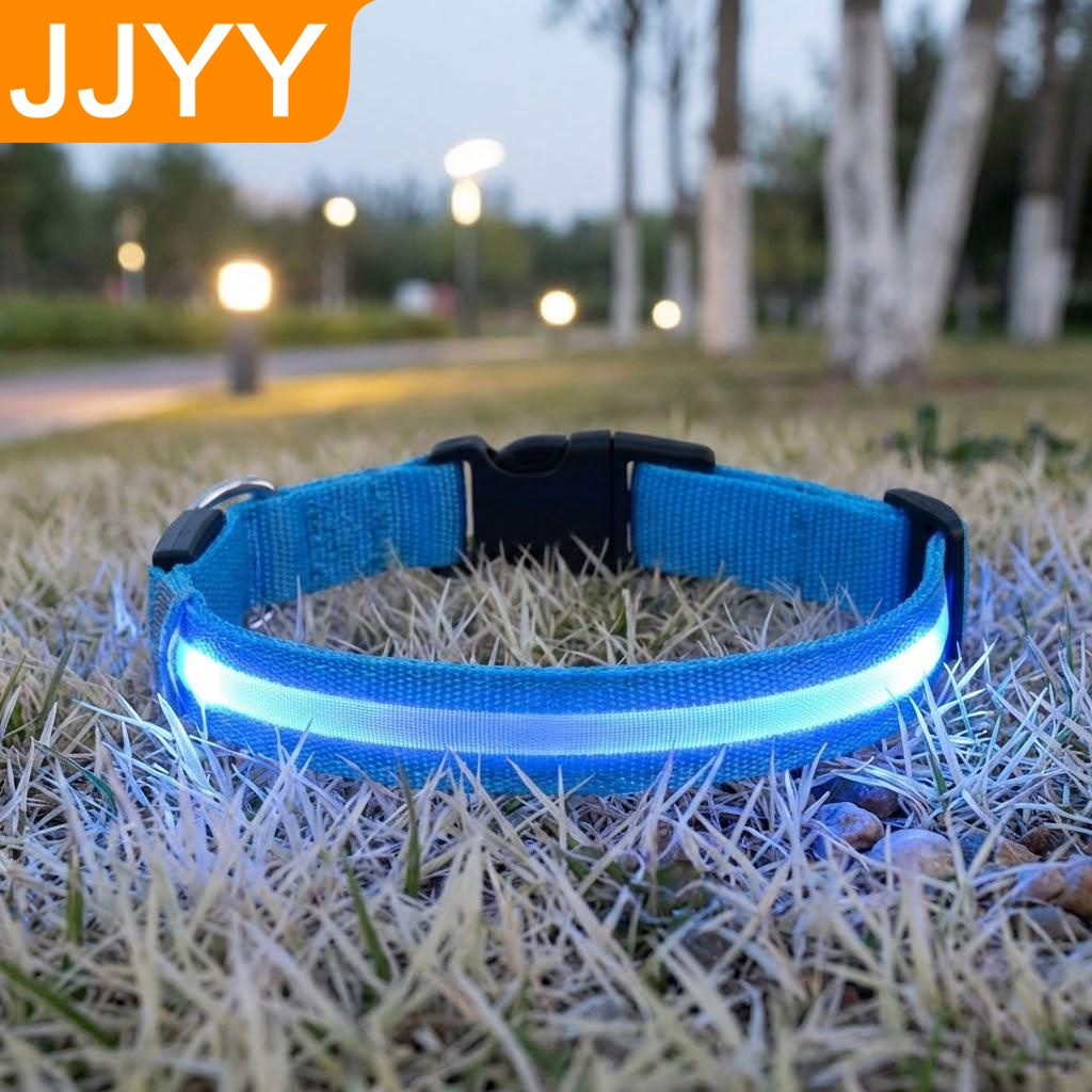 Tech Dog Accessories - طوق كلب من النايلون العاكس للضوء