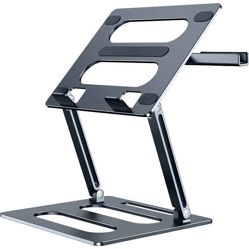 Laptop Stand Bamboo - حامل كمبيوتر محمول قابل للتعليق والتعديل،
