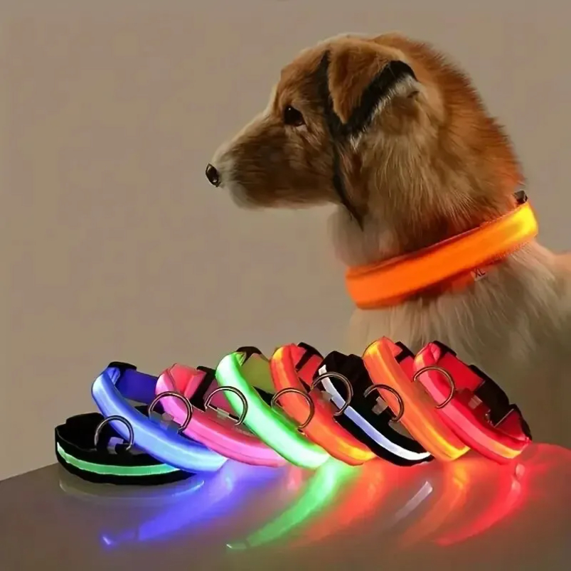 Tech Dog Accessories - النايلون LED السلامة الليلية وامض يتوهج
