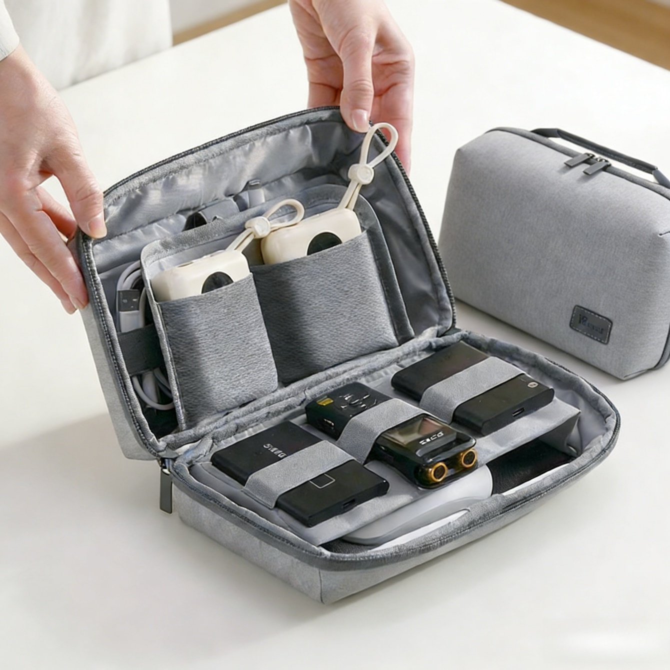 Tech Accessories Storage - قطعة واحدة من حقيبة السفر لتنظيم
