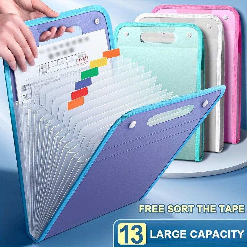 Document Scanner Portable - 13 مجلدات ملف جيب محمولة بحجم