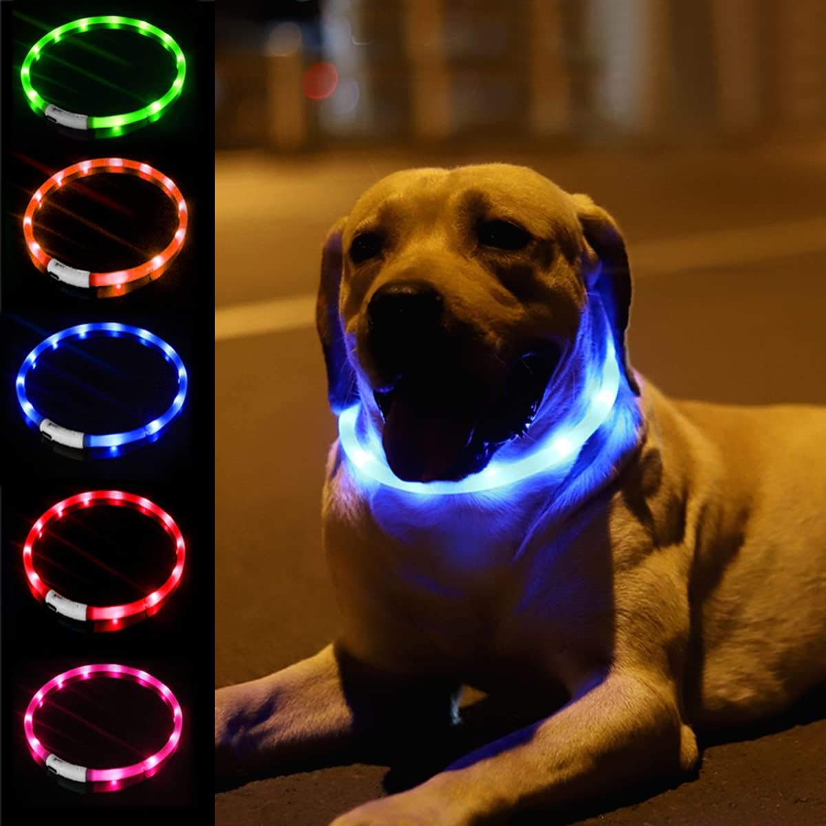طوق كلب LED من السيليكون، متوه - مراجعة Tech Dog Accessories وسعره