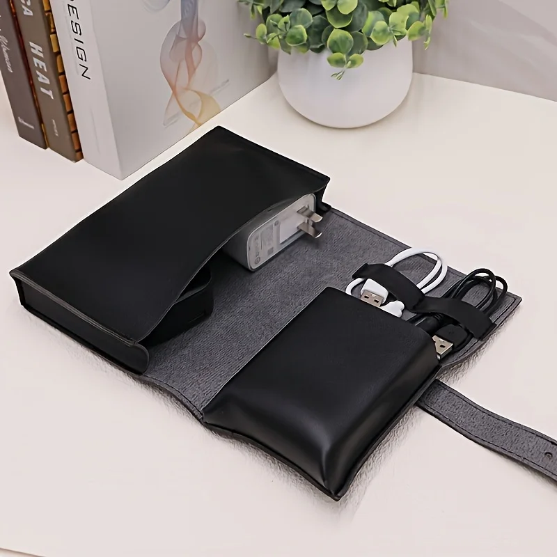 منظم متعدد الأقسام من الجلد ال - مراجعة Tech Accessories Storage وسعره