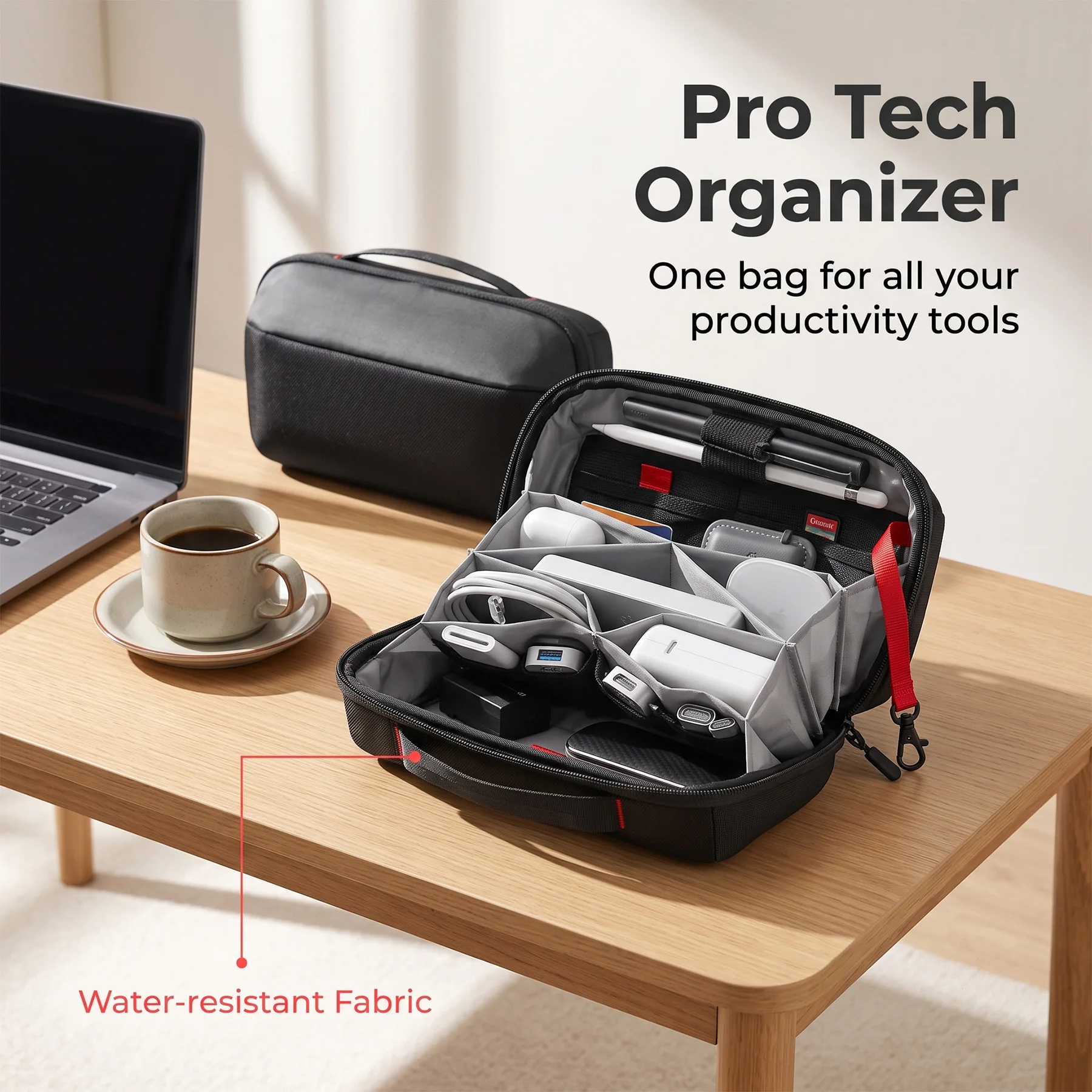 حقيبة تنظيم أدوات السفر، حافظة - مراجعة Tech Accessories Storage وسعره