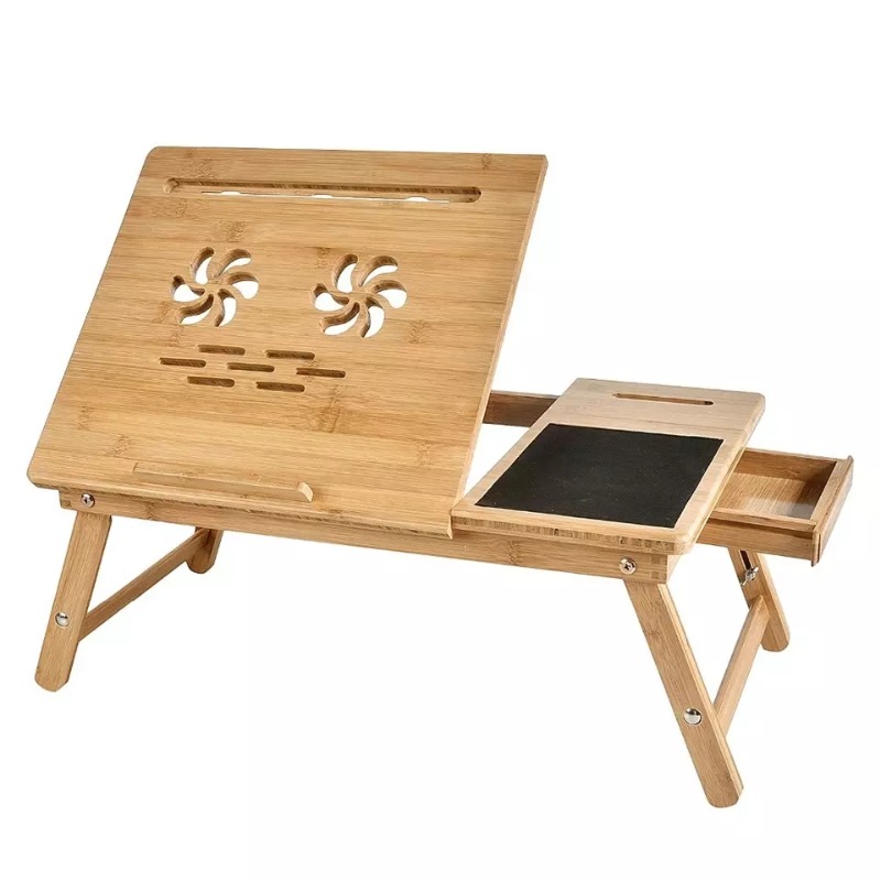 حامل كمبيوتر محمول قابل للتعدي - مراجعة Laptop Stand Bamboo وسعره
