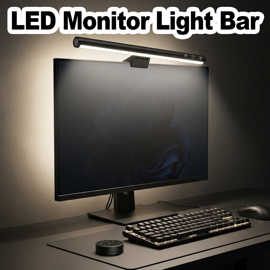 شريط إضاءة للشاشة بـ5 مستويات  - مراجعة Monitor Light Bar وسعره
