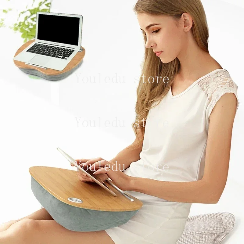 جديد المحمولة الخيزران طاولة ك - مراجعة Laptop Stand Bamboo وسعره