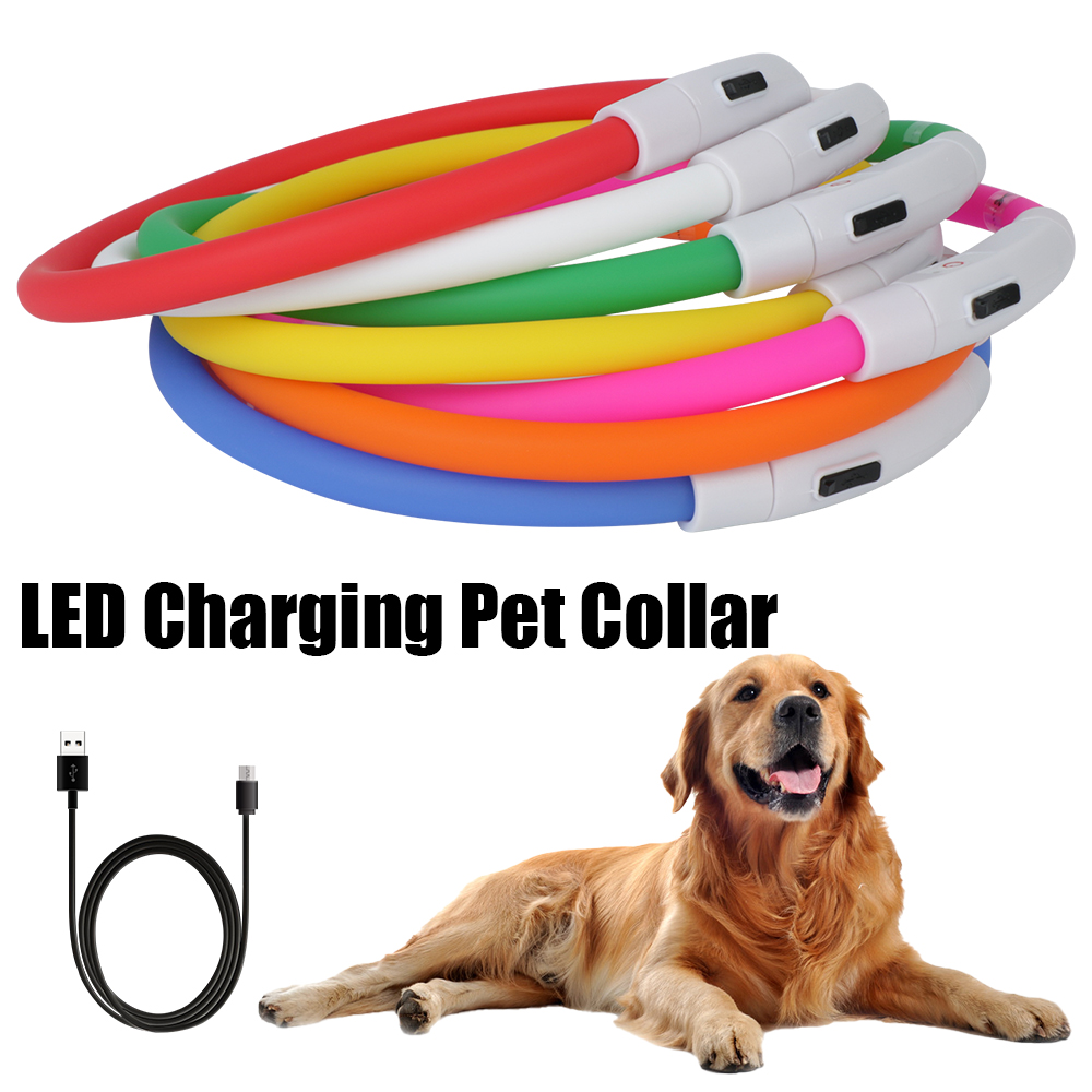 LED USB الكلب طوق مع توهج وامض - مراجعة Tech Dog Accessories وسعره