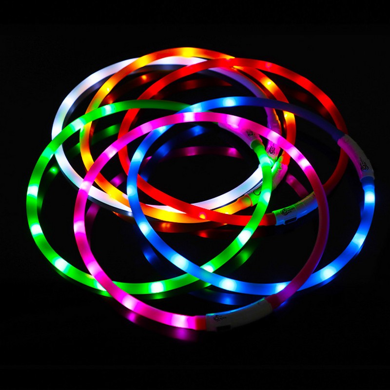 سيليكون LED طوق بكلاب قابلة لل - مراجعة Tech Dog Accessories وسعره