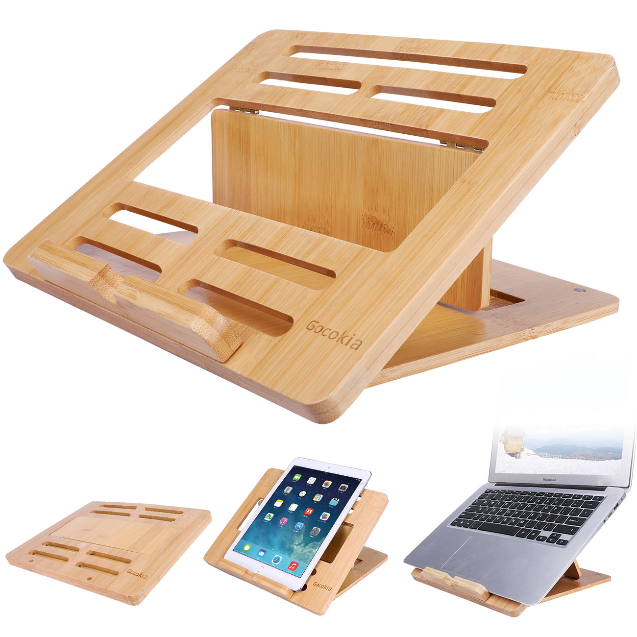 الخيزران قابل للطي دفتر كمبيوت - مراجعة Laptop Stand Bamboo وسعره