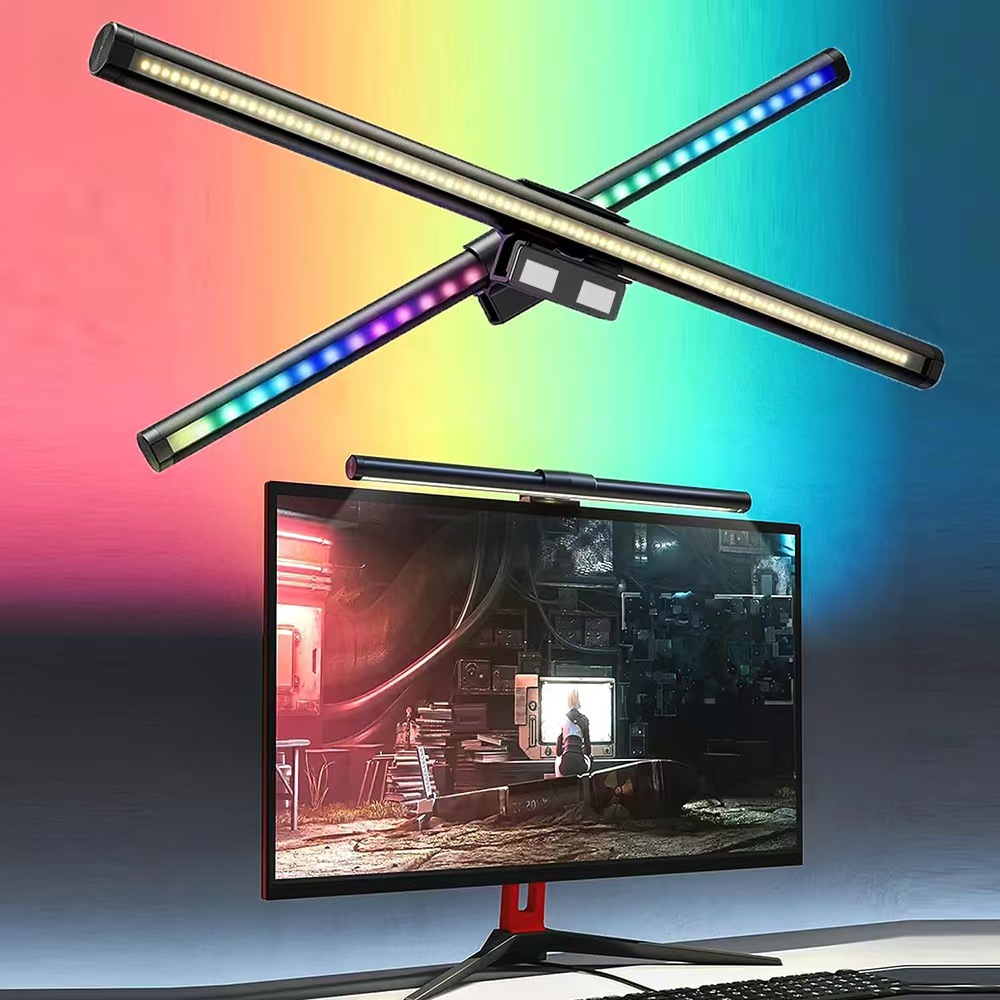 شاشة LED معلقة مع مصدر طاقة US - مراجعة Monitor Light Bar وسعره