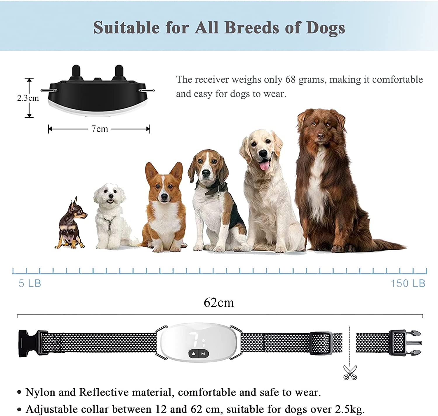 طوق كلب مضاد للحاء، صدمة كهربا - مراجعة Tech Dog Accessories وسعره