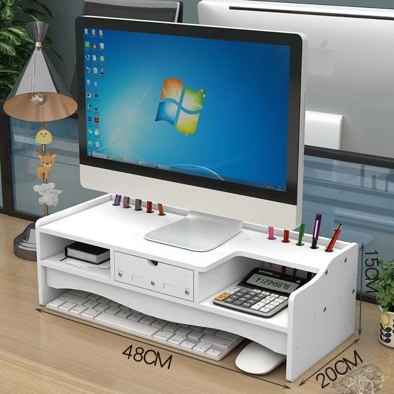 حامل لابتوب من الخيزران بطبقتي - مراجعة Laptop Stand Bamboo وسعره